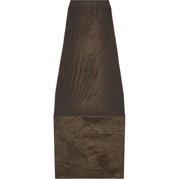 Ekena Millwork MANUSD04X04X72NM 4x22H x 4x22D x 72x22W Sandblasted Faux Wood Fireplace Mantel, Natural Mahogany