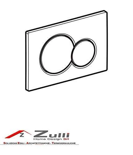 Geberit 115.770 Sigma 01 Dual-Flush Actuator PLATE - Matte Chrome