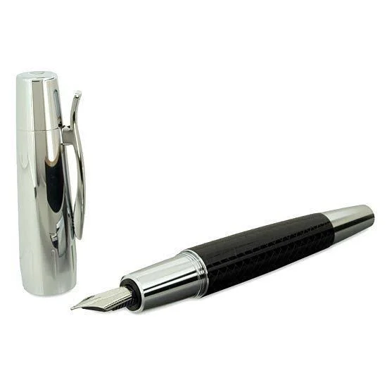 Faber-Castell E-Motion Fountain Pen Parquet Black Fine