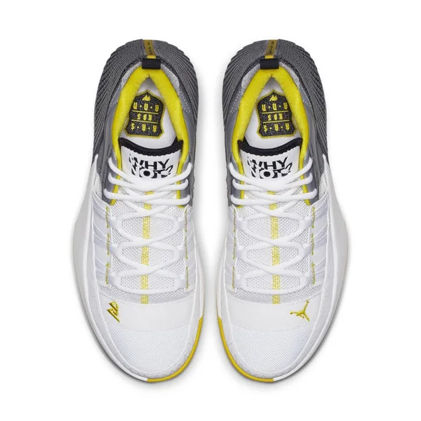 Jordan Why Not Zero.1 Basketball Shoes White/Yellow/Grey Size 9.5