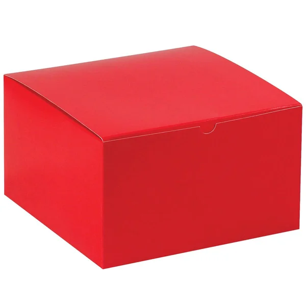 Box Partners GB101R 10 in. x 10 in. x 6 in. Holiday Red Gift Boxes