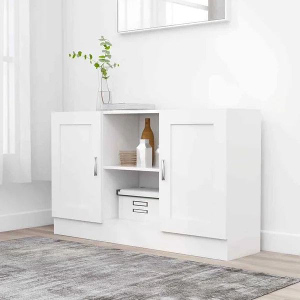 vidaXL Sideboard White 47.2x22x12x22x27.6x22 Chipboard