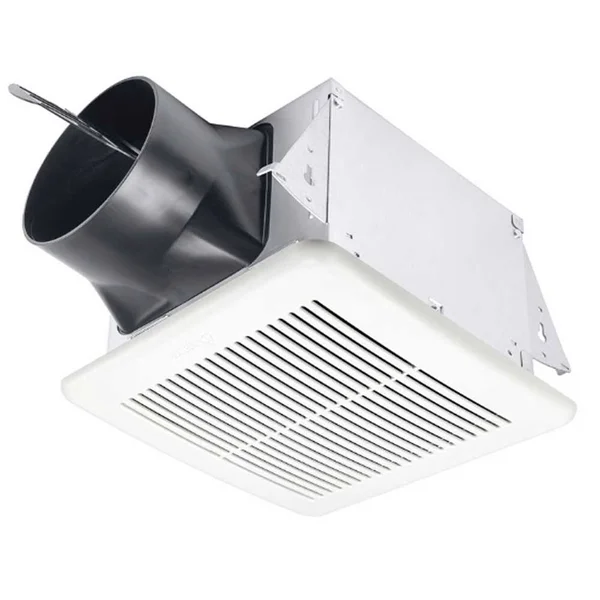 Delta Electronics ELT80-110H Breezelite 80-110 CFM Exhaust Bath Fan Adjustable High & Low Speeds & Humidity Sensor