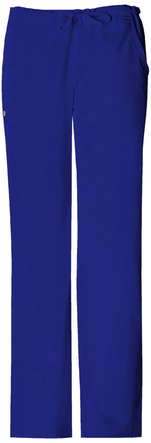 Cherokee Women's Luxe Low Rise Drawstring Scrub Pant Blue Petite XL