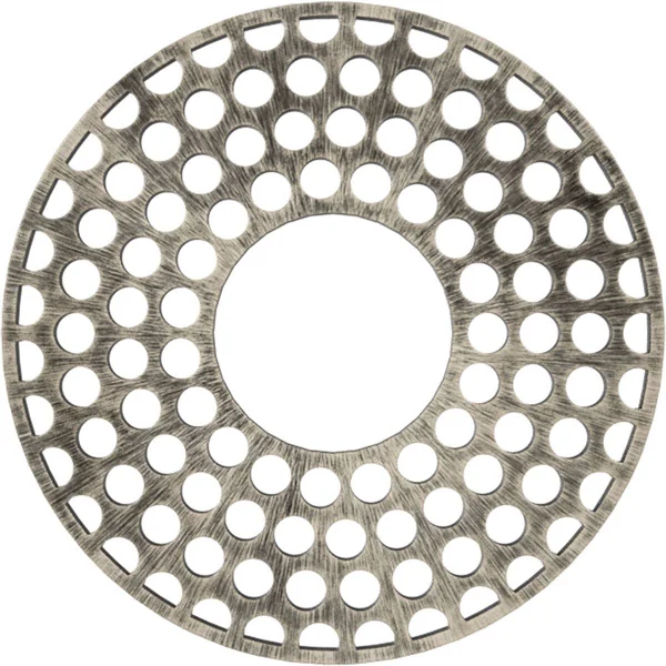 Ekena Millwork CMPP38FFAWS 38x22OD x 13 3/4x22ID x 1x22P Fink Architectural Grade PVC Pierced Ceiling Medallion - Antiqued Warm S