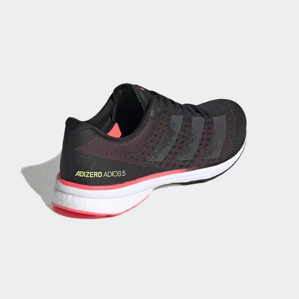 Adidas Adizero Adios 5 Shoes - Women's - Core Black - Signal Pink - 6