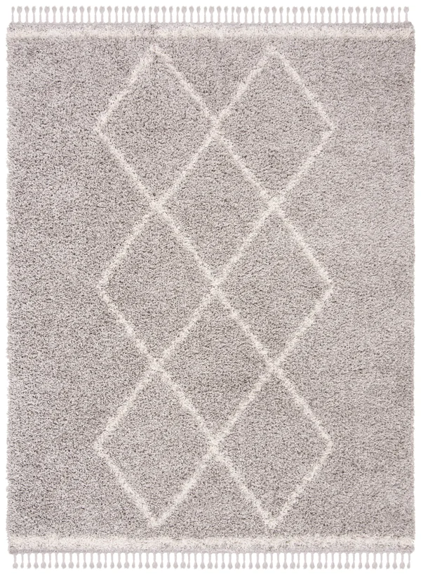 Safavieh Pro Lux Shag PLX435F 5&0x22 x 8&0x22 Grey, Cream Area Rug