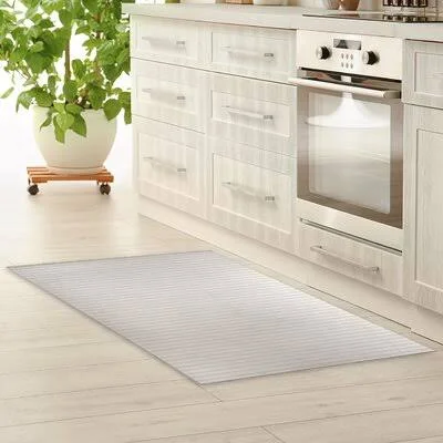 Wayfair Daron Kitchen Mat Mat Size: Rectangle 2' x 3', Color: Beige