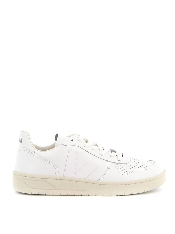 Veja - V-10 Leather Sneakers - White