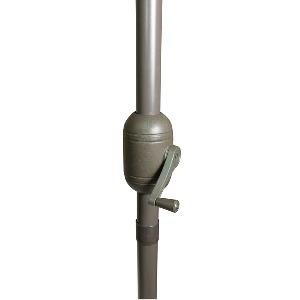 8.5' Outdoor Patio Market Umbrella with Hand Crank - Dark Beige