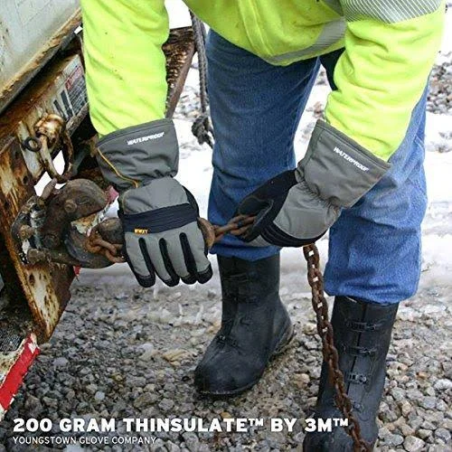 Youngstown Glove 11-3460-60-m Waterproof Winter XT 200 Gram Thinsulate Waterproof Glove - Olive and Black, Medium