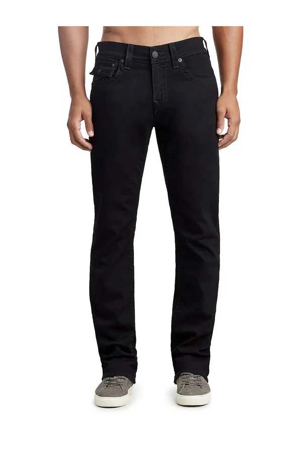 True Religion Men's Skinny Flap Pocket Jeans - Black - Size 40
