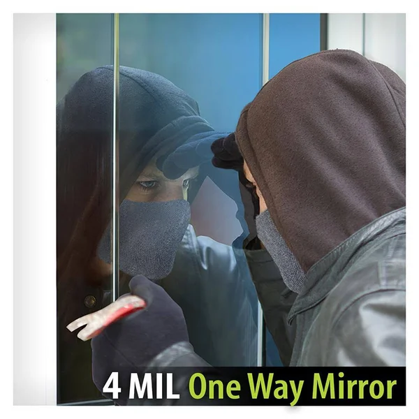 Bdf S4MS15 Security and One Way Mirror Silver 4 Mil Window Film 48in x 12ft by BuyDecorativeFilm