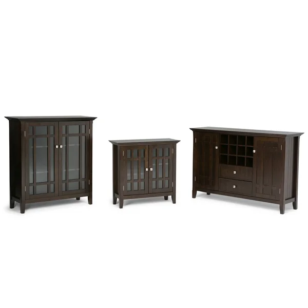Wyndenhall Freemont Solid Wood 53 inch Wide Rustic TV Media Stand in Dark Tobacco Brown for TVs Up to 55 Inches
