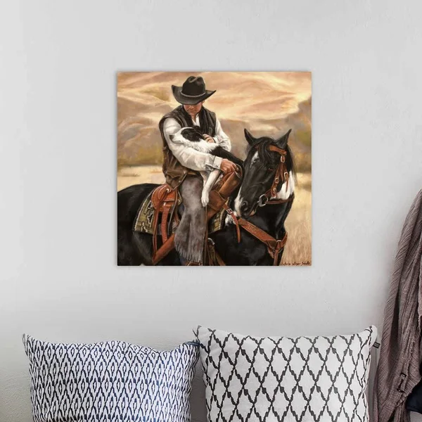 All A Cowboy Needs, Canvas Wall Art, 20x20, Great Big Canvas