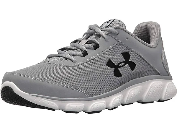 Under Armour Men's Micro G Assert 7 Running Shoes - Steel/White