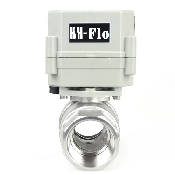 HSH-Flo 1x22 DN25 110-230VAC Normally Open CF8/Stainless Steel 304 Motorized Electrical Ball Valve with U.S. Plug (1 inch - Norma