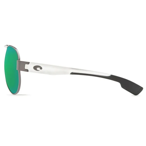 Costa Del Mar South Point Gunmetal with Crystal Temples Square Sunglasses Green