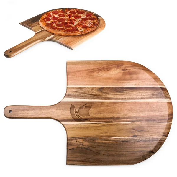Michigan State Spartans Acacia Pizza Peel, 22.3" x 13.8"