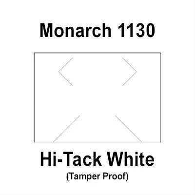 200 - 000 Monarch 1130 White Hi-Tack Labels to Fit The Monarch 1130 Price Guns. Full Case + Includes 8 Ink rollers.