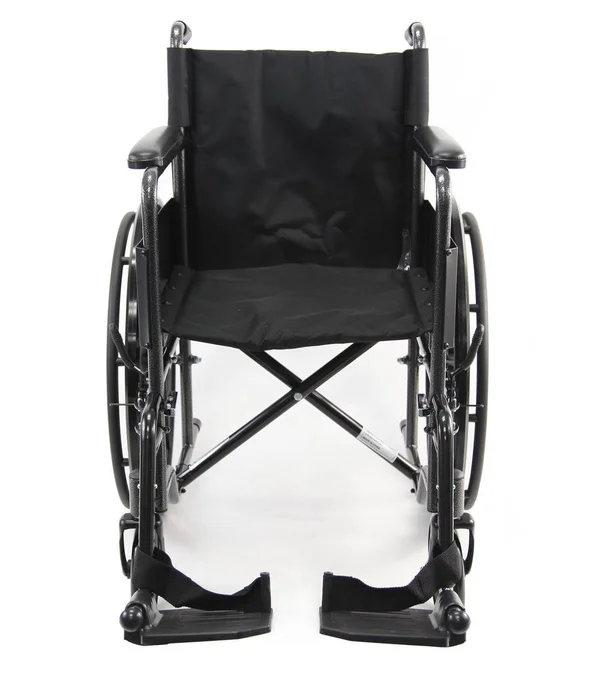 Karman LT-800T 18 inch Seat 34 lbs. Lightweight Steel Wheelchair with Fixed Armrest