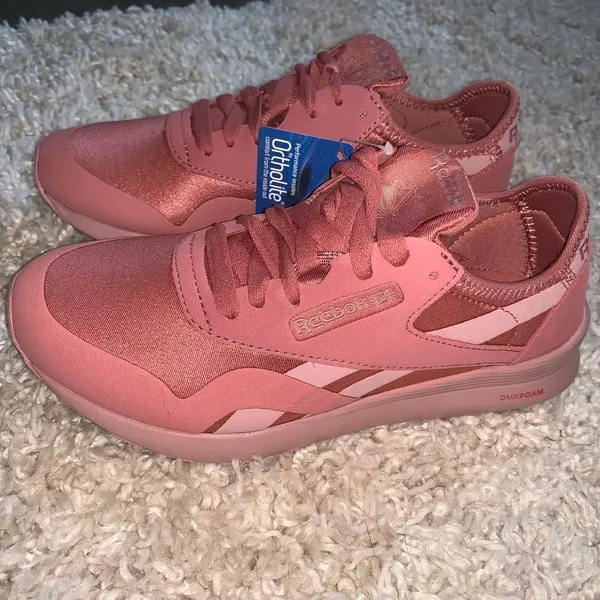 Reebok Women's Classic Nylon SP Shoes in Baked Clay/Smoky Rose Size 5 - Retro Running Shoes