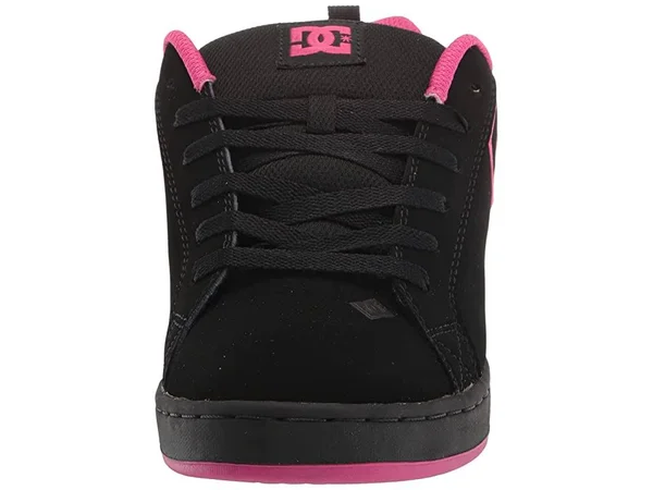 Women's DC Court Graffik Skate Shoes in Black/Pink Size 8.5 Medium