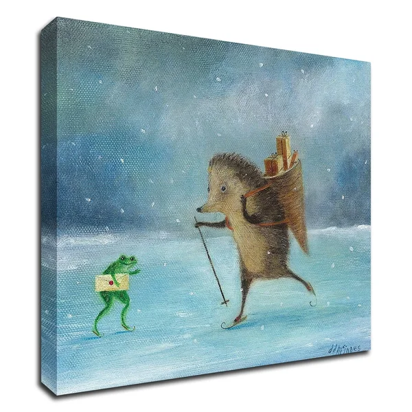 Tangletown Fine Art 24x22 x 24x22 Julemanden by DD McInnes Print on Canvas