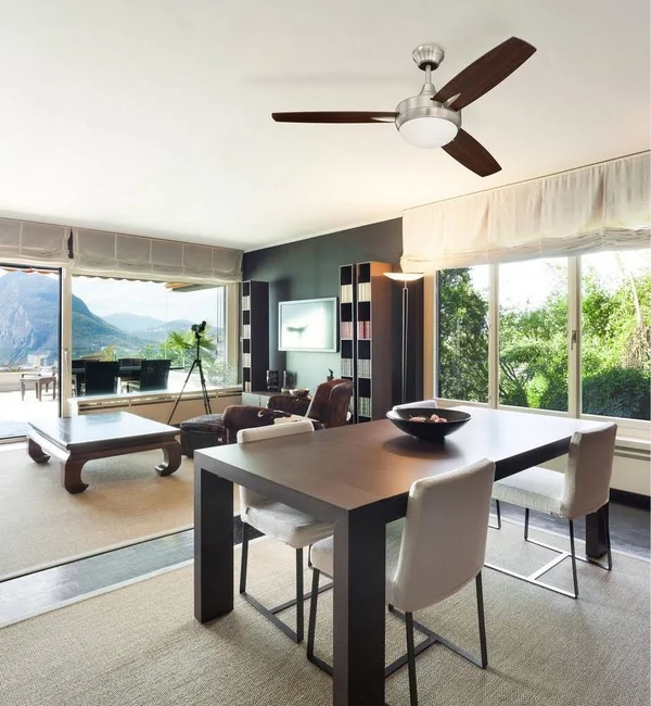 Craftmade TG52BNK3-52BN 52x22 Ceiling Fan w/Blades, LED Light Kit