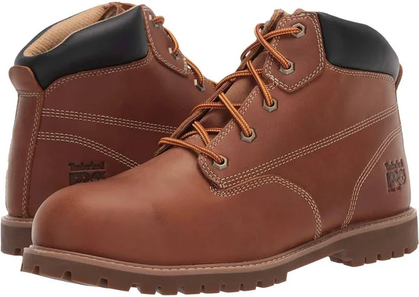 Timberland Pro Men's 6 in. Gritstone Steel Toe Work Boot, Wheat