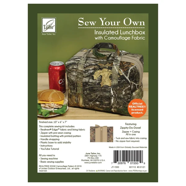 June Tailor Insulated Lunchbox Kit-Edge Camo