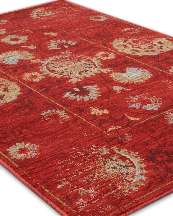 Oriental Weavers Sedona 6386E 5&3x22 x 7&6x22 Red Area Rug