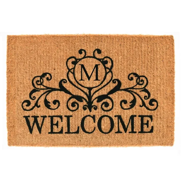 Calloway Mills Kingston Welcome Outdoor Doormat 24 inch x 36 inch x 1.5 inch (Letter M)