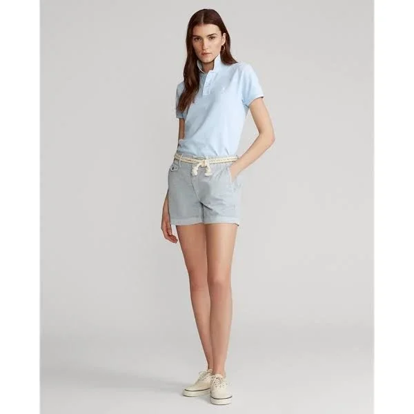Ralph Lauren Women's Classic Fit Mesh Polo Shirt - Size S in Elite Blue