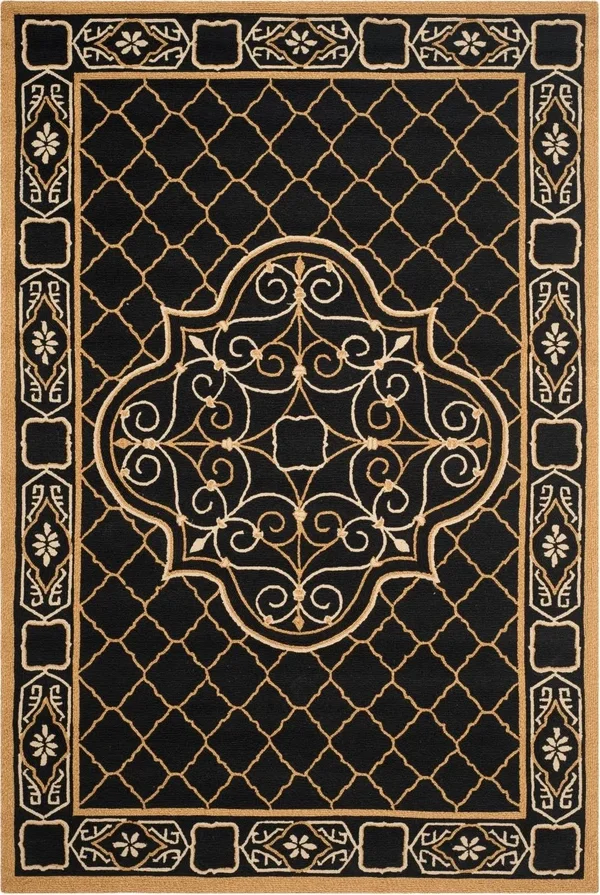 Safavieh Easy Care Rug Collection EZC729D - Black, Gold - 8& x 10&