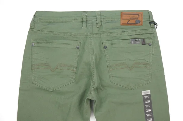 Buffalo David Bitton Six x Straight Jeans - Green - Casual Pants