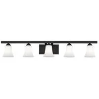 Livex Lighting 6485-04 Ridgedale 5-Light Bath Vanity - Black