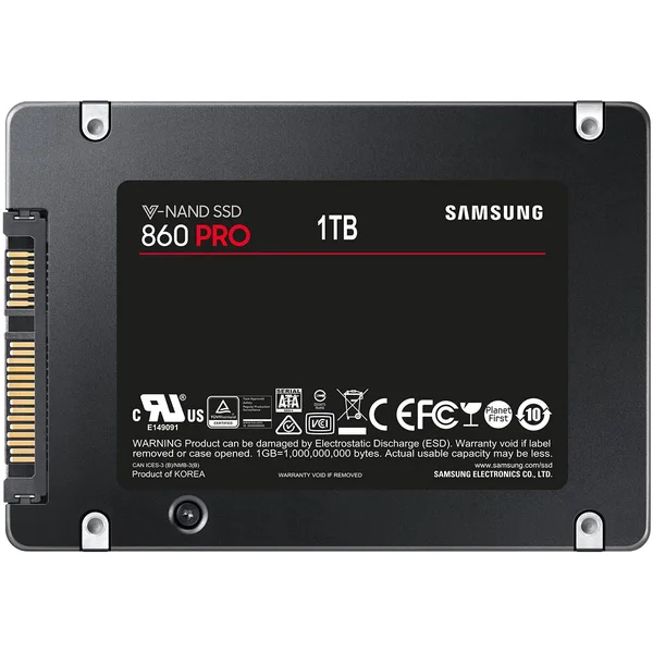Samsung 860 Pro MZ-76P1T0BW 1 TB Solid State Drive - 2.5x22 Internal