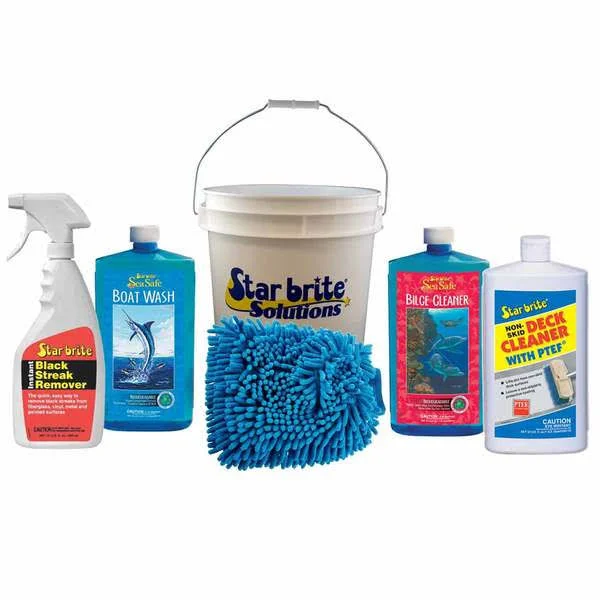 Star Brite Boat Care Kit with 3 1/2 Gallon Bucket