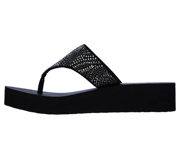 Skechers Women's Vinyasa - Stone Candy Wedges, Black, 5.0