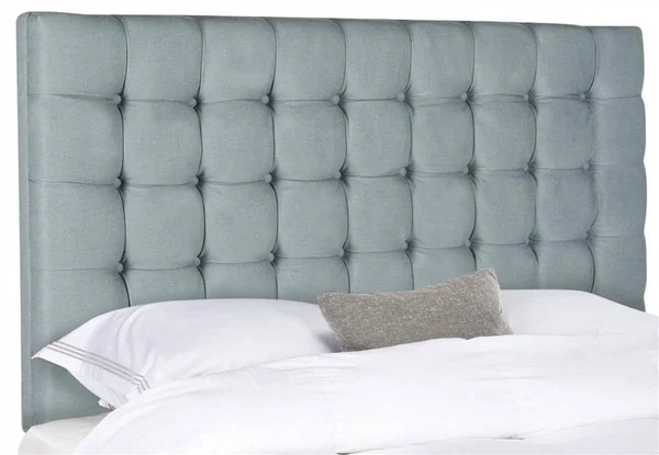 Safavieh Lamar Slate Blue Tufted Headboard - MCR4626F-Queen