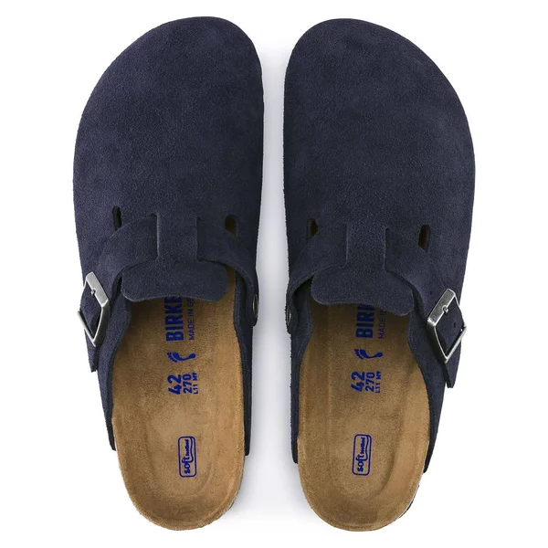 Birkenstock Boston Soft Footbed - Suede Stone Coin - 36, Regular