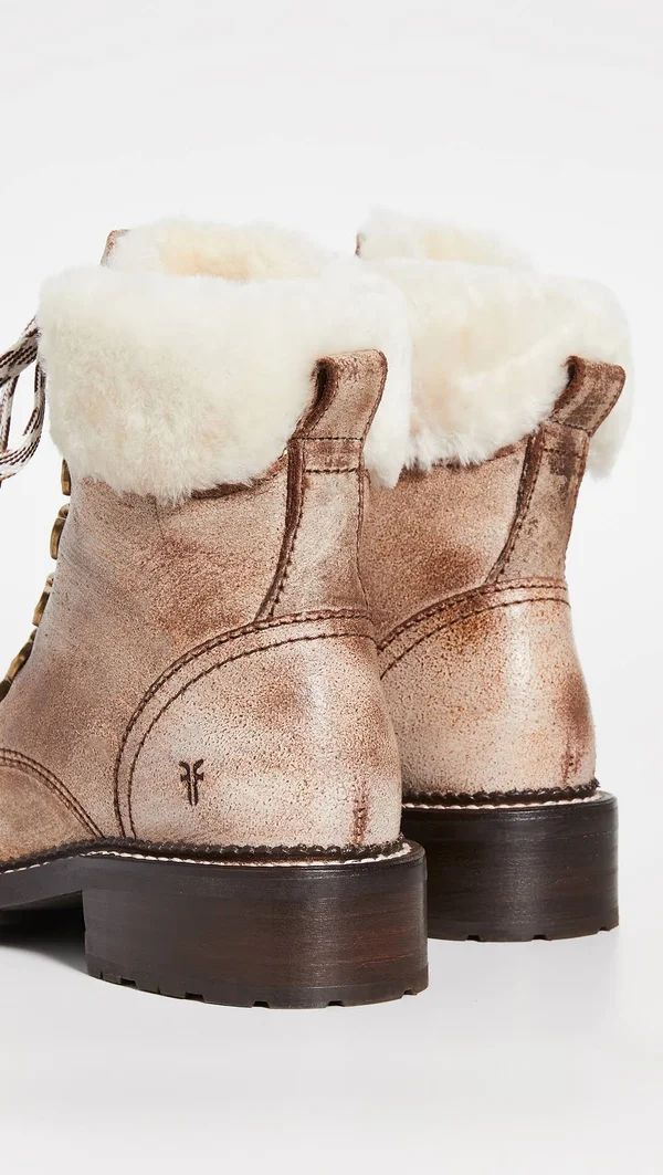 Frye Samantha Hiker Boots Chocolate 6