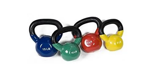 J/Fit 8-15LB Vinyl Kettlebell Set
