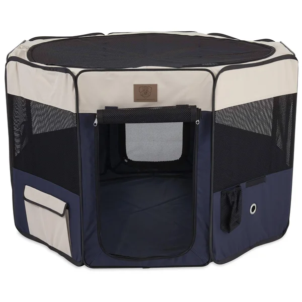 Precision Pet Premium Soft Side Dog Play Yard, 46 x 46 x 28 inches