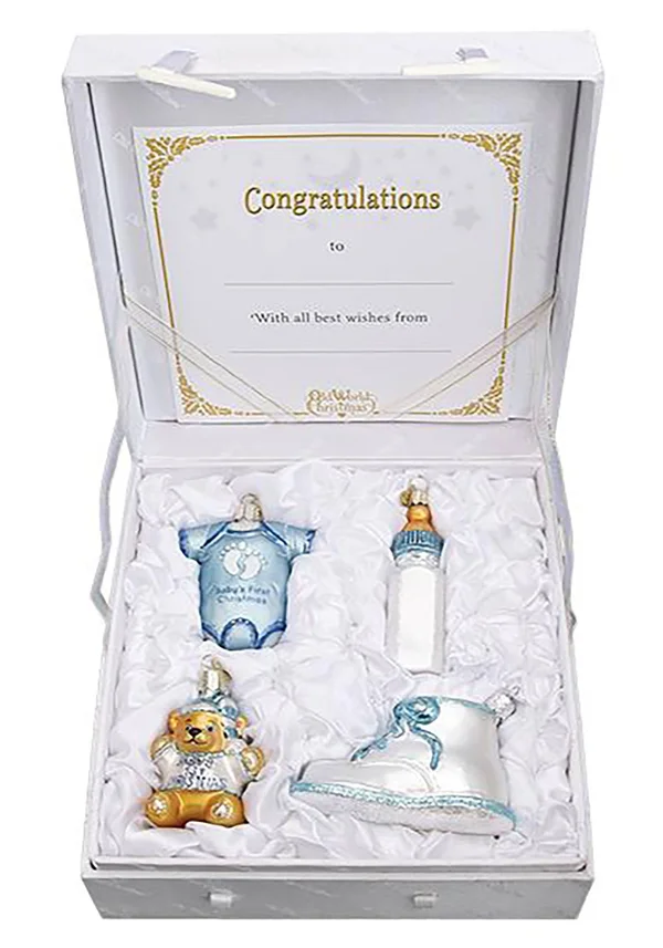 Baby Boy Set Old World Christmas Ornaments