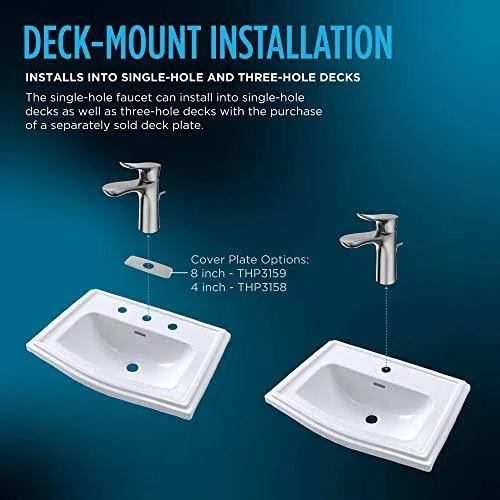 Toto LF 1.2 GPM Single Handle Vessel Bathroom Sink Faucet - Polished Chrome TLS04306U#CP