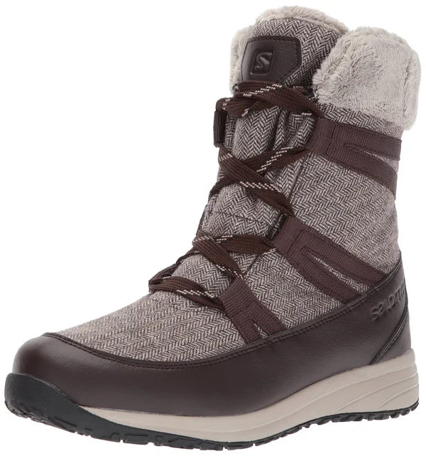 Salomon Women's Heika CS WP Boot - 7.5 - Black Coffee - Cinder, Black