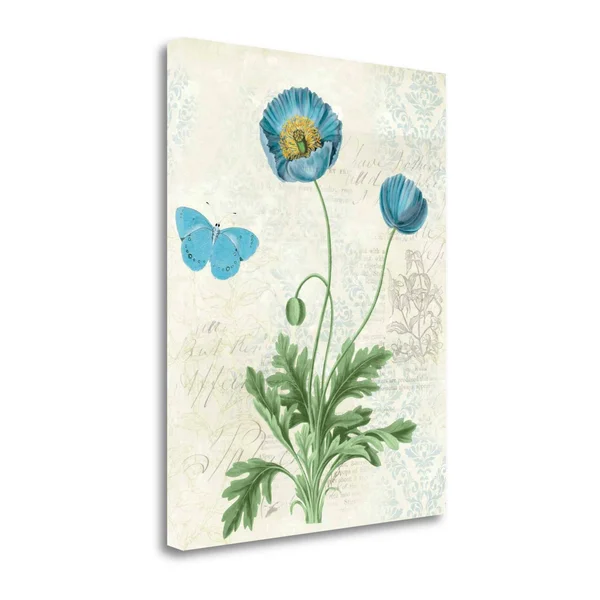 Tangletown Fine Art Booked Blue IV Canvas Wall Art by Katie Pertiet