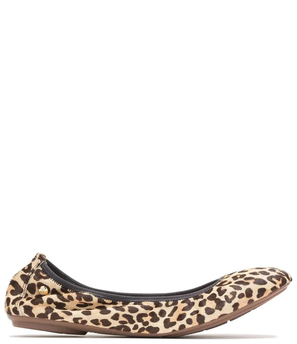 Hush Puppies Women's Chaste Ballet Flat - Size: 7, Leopard Calf Hair